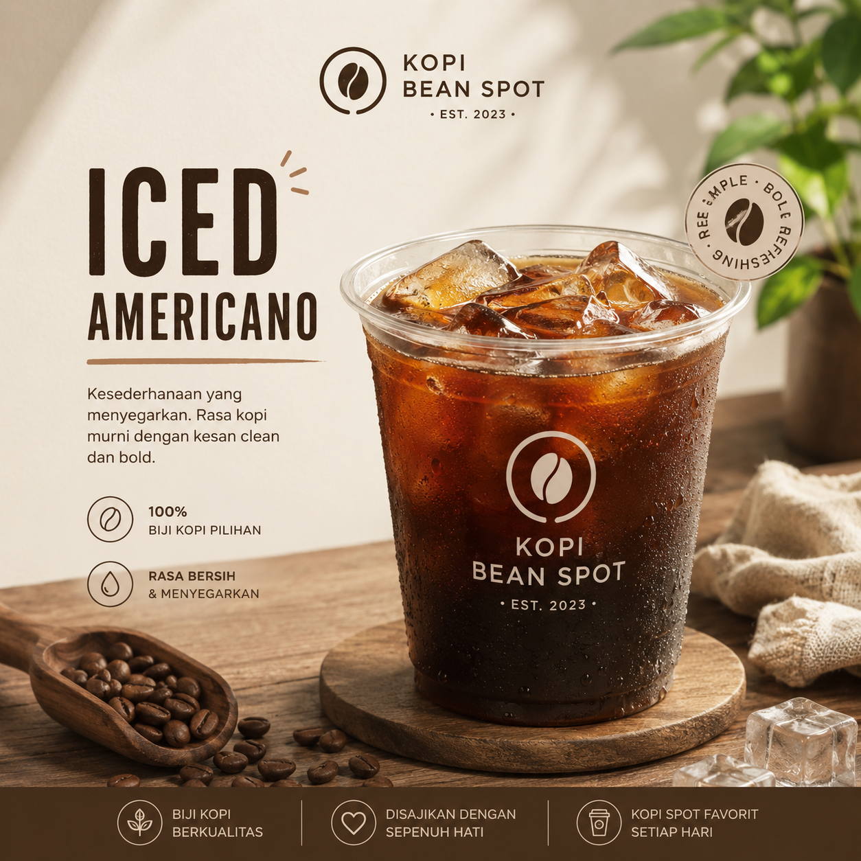 Kopi Bean Spot Iced Americano